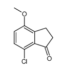 7-氯-4-甲氧基-2,3-二氢-1H-茚-1-酮结构式