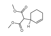 (S)-cyclohexene 3-(2'-propane-1',3'-dioic acid dimethyl acid)结构式