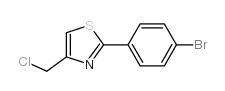 2-(4-溴苯基)-4-(氯甲基)-1,3-噻唑结构式