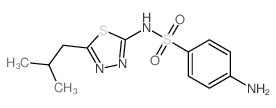 Benzenesulfonamide,4-amino-N-[5-(2-methylpropyl)-1,3,4-thiadiazol-2-yl]- picture