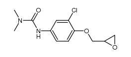 1-[o-chloro-p-(N',N'-dimethyl-ureido)-phenoxy]-2,3-epoxy-propane Structure