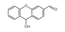 9-hydroxy-9H-xanthene-3-carbaldehyde结构式