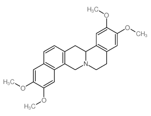 2,3,10,11-tetramethoxy-5,8,15,15a-tetrahydro-6h-benzo[h]isoquino[2,1-b]isoquinoline结构式