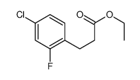 3-(4-CHLORO-2-FLUORO-PHENYL)-PROPIONIC ACID ETHYL ESTER Structure