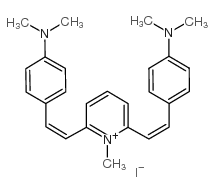 1-methyl-2,6-bis(p-dimethylamino-styryl)-pyridinium-iodide Structure