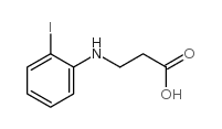 3-(2-碘苯氨基)丙酸结构式