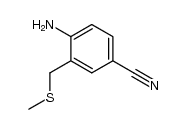 4-amino-3-methylsulfanylmethyl-benzonitrile Structure