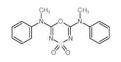 1,4,3,5-Oxathiadiazine-2,6-diamine, N,N-dimethyl-N,N-diphenyl-, 4,4-dioxide Structure