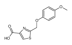 2-(4-Methoxy-phenoxymethyl)-thiazole-4-carboxylic acid结构式