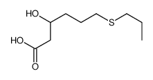 (3R)-3-hydroxy-6-propylsulfanylhexanoic acid结构式