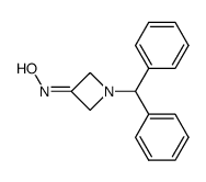 3-AZETIDINONE, 1-(DIPHENYLMETHYL)-, OXIME结构式