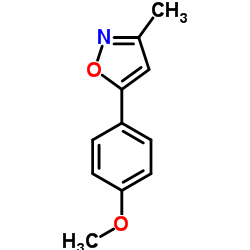 5-(4-Methoxyphenyl)-3-methyl-1,2-oxazole结构式