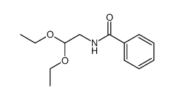 (N-benzoylamino)acetaldehyde diethyl acetal Structure