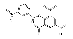 2,4,6-trinitrophenyl ester of 3-nitrobenzenecarbothioic acid Structure