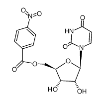 O5'-(4-nitro-benzoyl)-uridine Structure