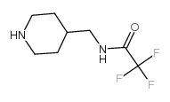 2,2,2-三氟-N-哌啶-4-甲基乙酰胺结构式