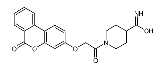 1-[2-(6-oxobenzo[c]chromen-3-yl)oxyacetyl]piperidine-4-carboxamide Structure