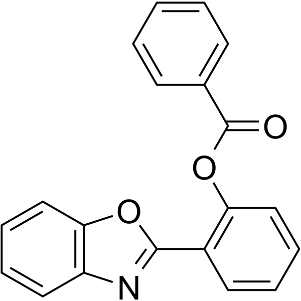 2-(2-Benzoxazolyl)phenyl benzoate Structure