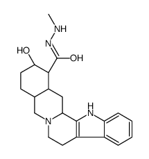 (1S,15R,18S,19R,20S)-18-hydroxy-N'-methyl-1,3,11,12,14,15,16,17,18,19,20,21-dodecahydroyohimban-19-carbohydrazide Structure