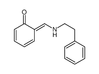 6-[(2-phenylethylamino)methylidene]cyclohexa-2,4-dien-1-one结构式