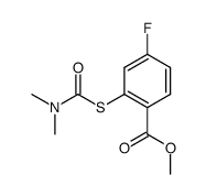 methyl 2-[[(dimethylamino)carbonyl]thio]-4-fluorobenzoate结构式
