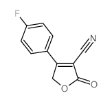 4-(4-Fluorophenyl)-2-oxo-2,5-dihydro-3-furancarbonitrile结构式