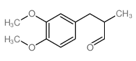 Benzenepropanal,3,4-dimethoxy-a-methyl- Structure