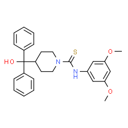 N-(3,5-Dimethoxyphenyl)-4-[hydroxy(diphenyl)methyl]-1-piperidinecarbothioamide picture