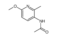 N-(6-methoxy-2-methyl-[3]pyridyl)-acetamide结构式