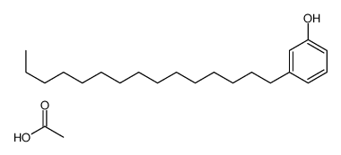 acetic acid,3-pentadecylphenol结构式