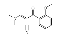 (E)-3-Dimethylamino-2-(2-methoxy-benzoyl)-acrylonitrile Structure