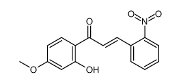 (E)-2'-hydroxy-4'-methoxy-2-nitrochalcone结构式