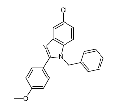 1-benzyl-5-chloro-2-(4-methoxyphenyl)benzimidazole Structure