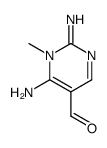 5-Pyrimidinecarboxaldehyde,6-amino-1,2-dihydro-2-imino-1-methyl-结构式