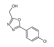 [5-(4-Chlorophenyl)-1,3,4-oxadiazol-2-yl]methanol structure