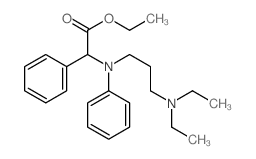 Benzeneaceticacid, a-[[3-(diethylamino)propyl]phenylamino]-,ethyl ester结构式