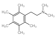 N,N-dimethyl-2-(2,3,4,5,6-pentamethylphenyl)ethanamine结构式