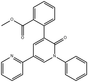 Benzoic acid, 2-(1',6'-dihydro-6'-oxo-1'-phenyl[2,3'-bipyridin]-5'-yl)-, methyl ester picture