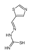 (1,3-thiazol-5-ylmethylideneamino)thiourea Structure