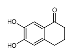 3,4-Dihydro-6,7-dihydroxy-1(2H)-naphthalenone结构式