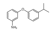 3-(3-ISOPROPYL-PHENOXY)-PHENYLAMINE structure