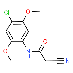 N-(4-Chloro-2,5-dimethoxyphenyl)-2-cyanoacetamide结构式