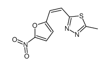 2-methyl-5-[2-(5-nitrofuran-2-yl)ethenyl]-1,3,4-thiadiazole结构式