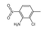 2-chloro-3-methyl-6-nitro-aniline结构式