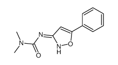 1,1-dimethyl-3-(5-phenyl-1,2-oxazol-3-yl)urea结构式