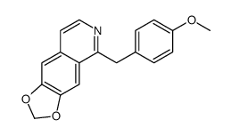 5-[(4-methoxyphenyl)methyl]-[1,3]dioxolo[4,5-g]isoquinoline结构式