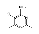 3-chloro-4,6-dimethylpyridin-2-amine结构式