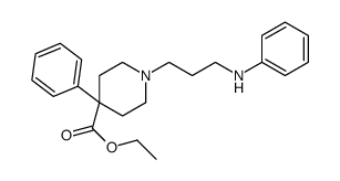 Ethyl 1-(3-anilinopropyl)-4-phenyl-4-piperidinecarboxylate Structure