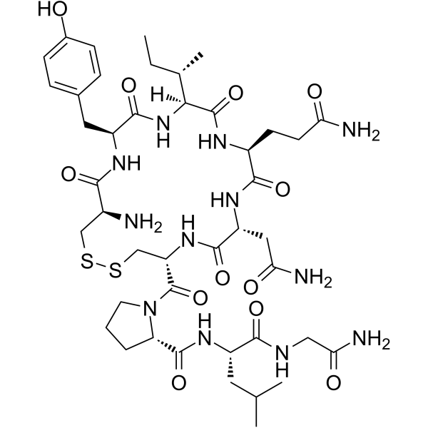 [D-Asn5]-Oxytocin结构式