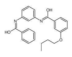 N-(3-benzamidophenyl)-3-butoxybenzamide结构式